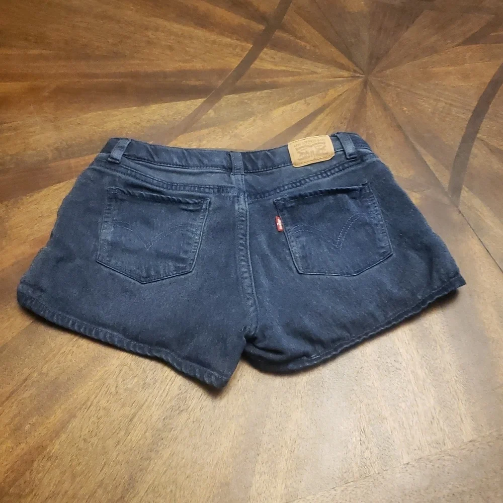 Levi's Navy Jean Shorts Classic Denim Style Girls Size 14